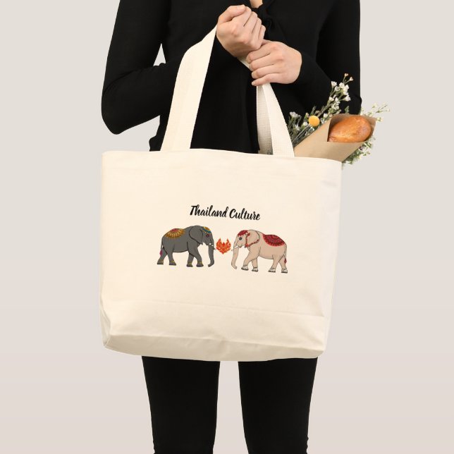 Grand Tote Bag Culture thaïlandaise (Devant (produit))
