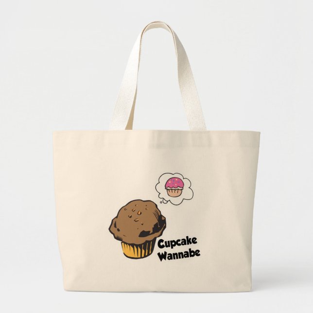 Grand Tote Bag Cupcake Wannabe Muffin (Devant)