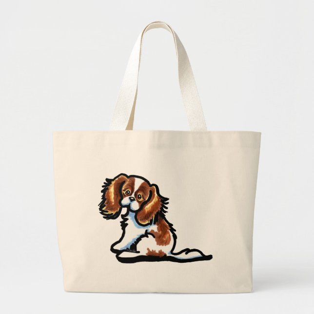 Grand Tote Bag Cute Blenheim CKCS (Devant)