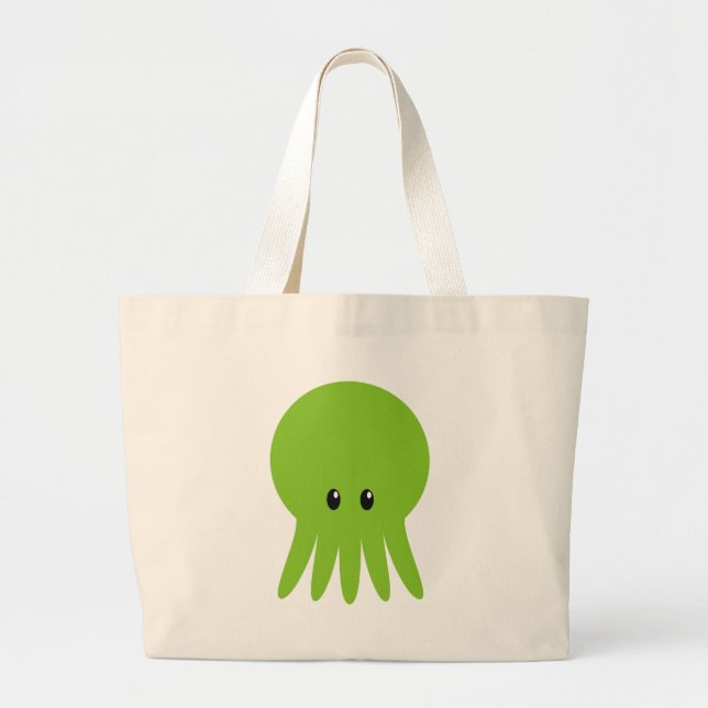 Grand Tote Bag Cute Cthulhu (Devant)