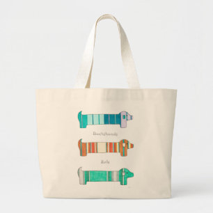 Grand Tote Bag Cute Fourre-tout - Règle Dachshunds