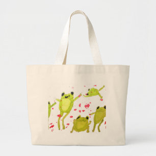 Grand Tote Bag Cute frog illustration