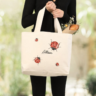 Grand Tote Bag Cute Ladybug