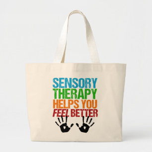 Grand Tote Bag Cute Sensory Therapy OT Handprints