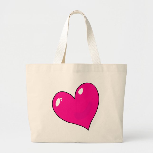 Grand Tote Bag Cute Valentines (Devant)