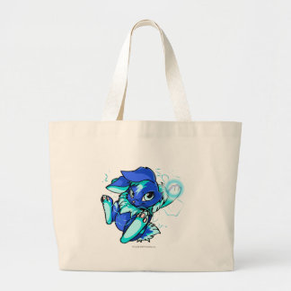 Grand Tote Bag Cybunny jaune avec des étoiles