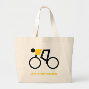 Grand Tote Bag Cycliste à vélo sur mesure