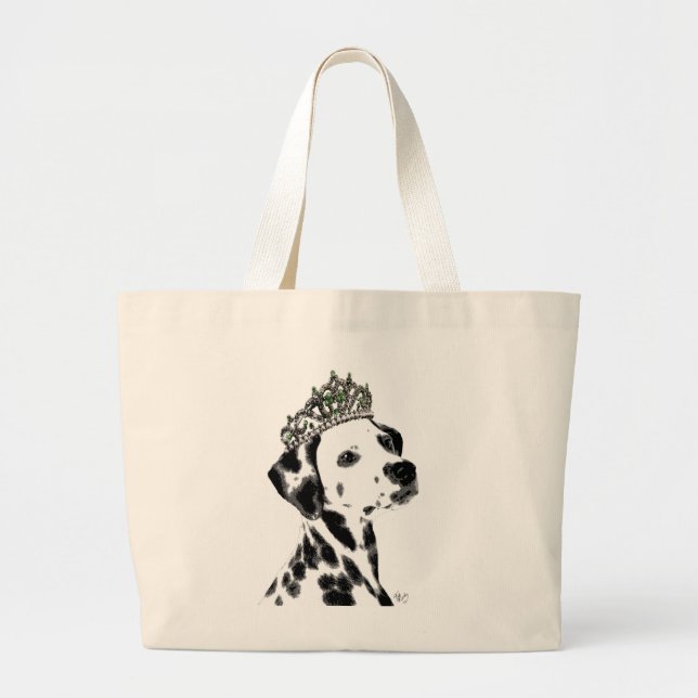 Grand Tote Bag Dalmatian with Tiara 2 (Devant)