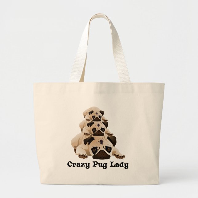 Grand Tote Bag Dame Carlin folle (Devant)
