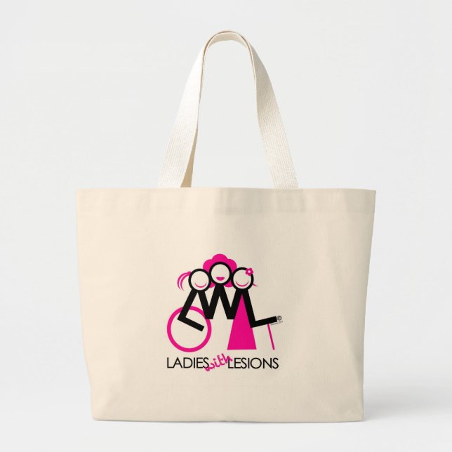 Grand Tote Bag Dames avec des lésions (Devant)