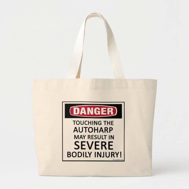 Grand Tote Bag Danger Autoharp (Devant)