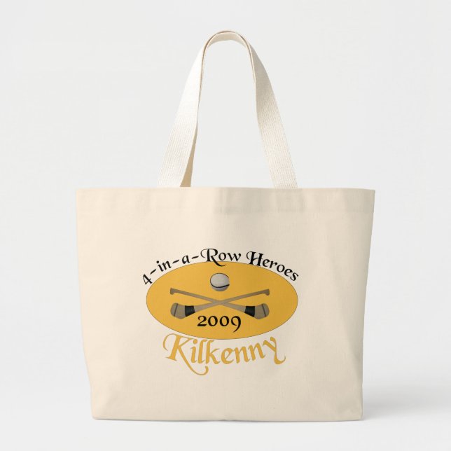 Grand Tote Bag Dans-un-Rangée de Kilkenny 4 commémorative (Devant)