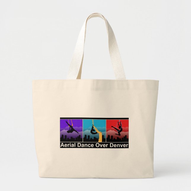 Grand Tote Bag Danse aérienne au-dessus de Denver (Devant)