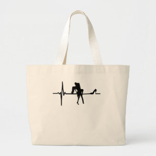 Grand Tote Bag Danse Coeur Beat avec Stiletto Elle