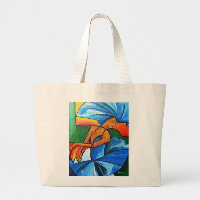 Grand Tote Bag Danse dans le bleu 2008 (Devant)