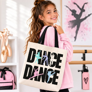 Grand Tote Bag Danse Danse Silhouette Pastel