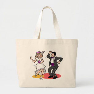 Grand Tote Bag Danse De Réception Mariage De Mariée Et De Pièce