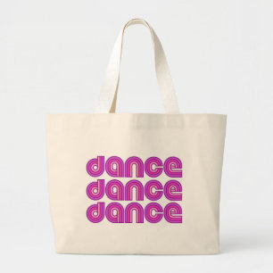 Grand Tote Bag Danse rétro - Fourre-tout