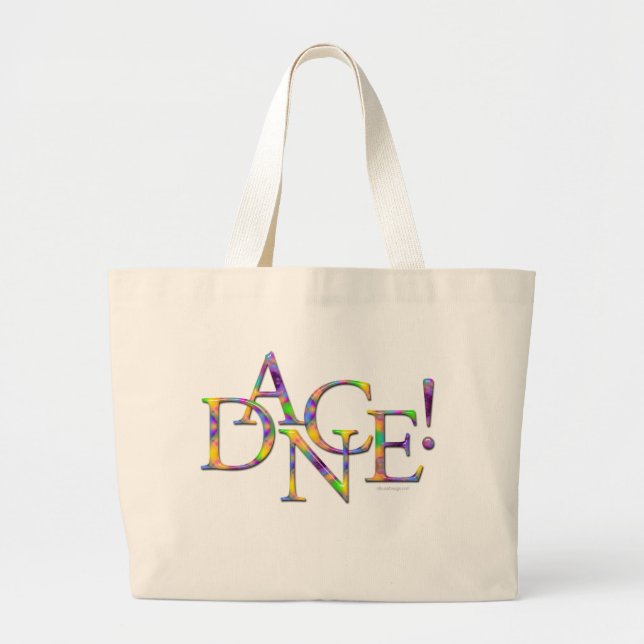Grand Tote Bag Danse ! (Teignez en nouant) (Devant)
