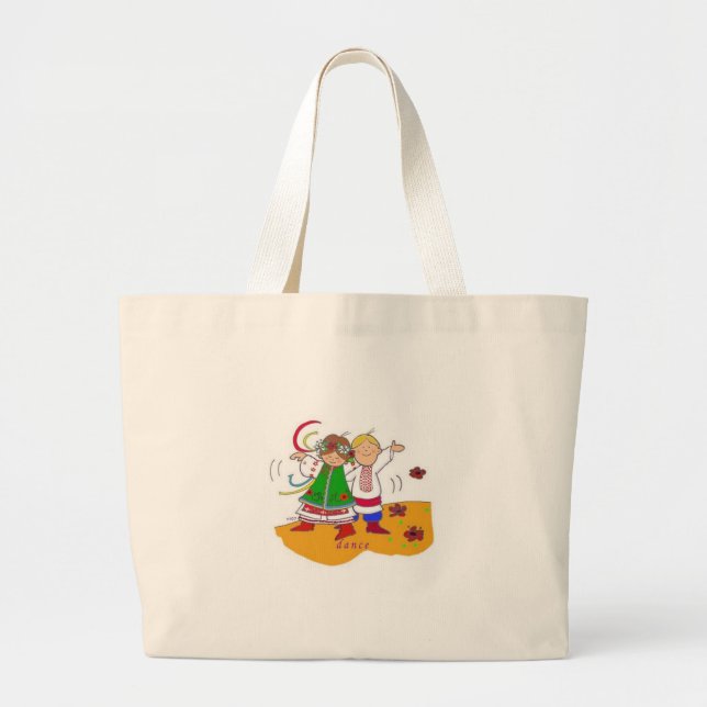 Grand Tote Bag Danse ukrainienne (Devant)