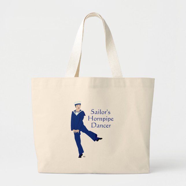 Grand Tote Bag Danseur de cornemuse (Devant)