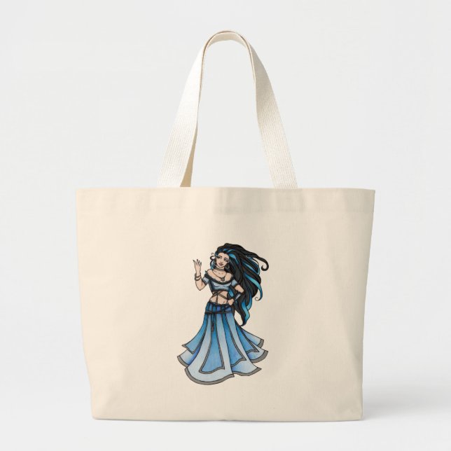 Grand Tote Bag Danseur du ventre d'hiver (Devant)