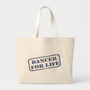Grand Tote Bag Danseur pour de la vie la danse de danse de
