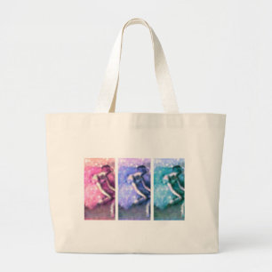 Grand Tote Bag Danseurs au pastel