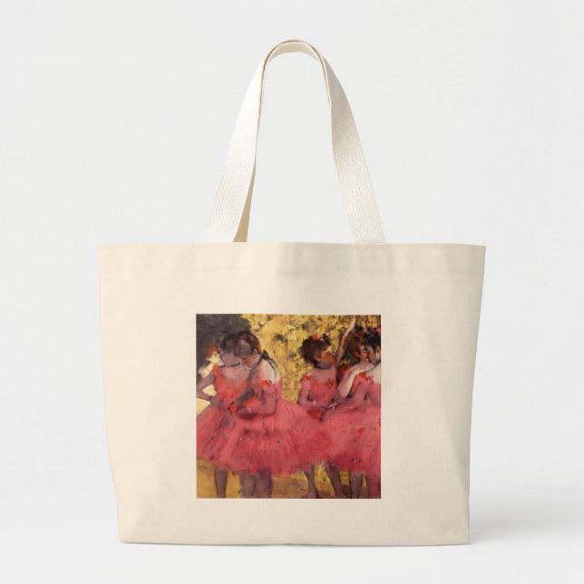 Grand Tote Bag Danseurs dans le rose (Devant)