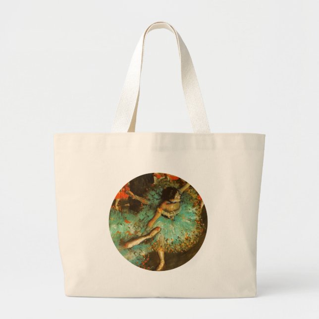 Grand Tote Bag Danseuse de ballet Danseuse verte Danseuse Degas P (Devant)