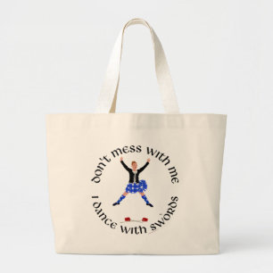 Grand Tote Bag Danseuse des Highlands Ne Me Cherchez Pas