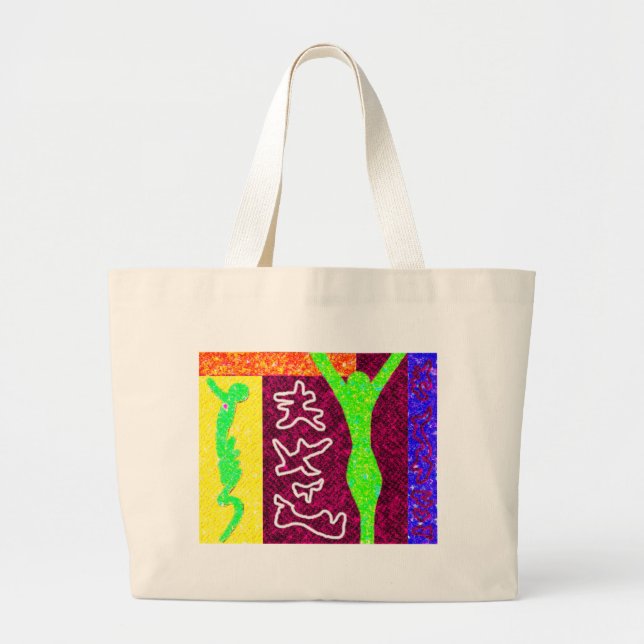 Grand Tote Bag ~ d'art moderne de ~ d'âme (Devant)