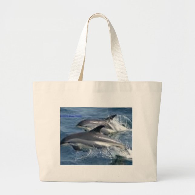 Grand Tote Bag Dauphins sautants (Devant)