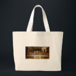 Grand Tote Bag Davinci Dernier Supper fine art<br><div class="desc">Ce chef-d'oeuvre de Léonard de Vinci est La Dernière Cène, montrant Jésus et ses disciples.</div>