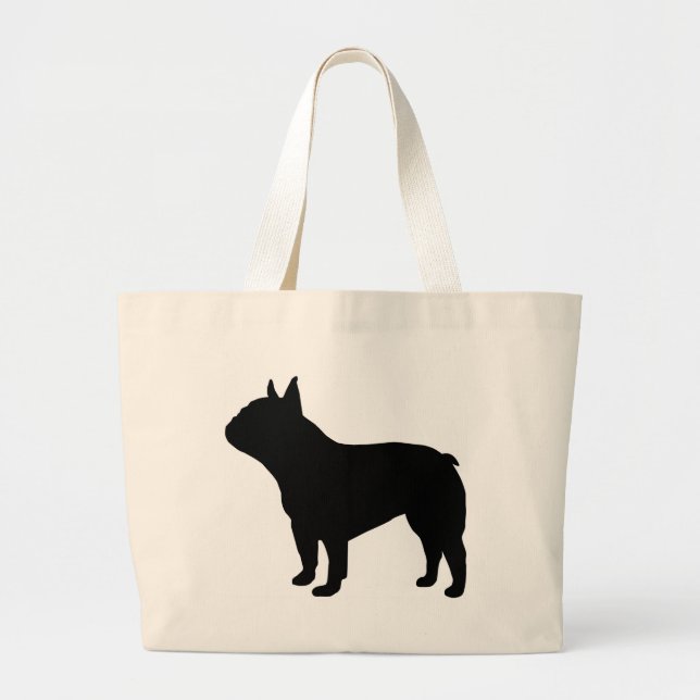 Grand Tote Bag ` de vitesse français de bouledogue (Devant)