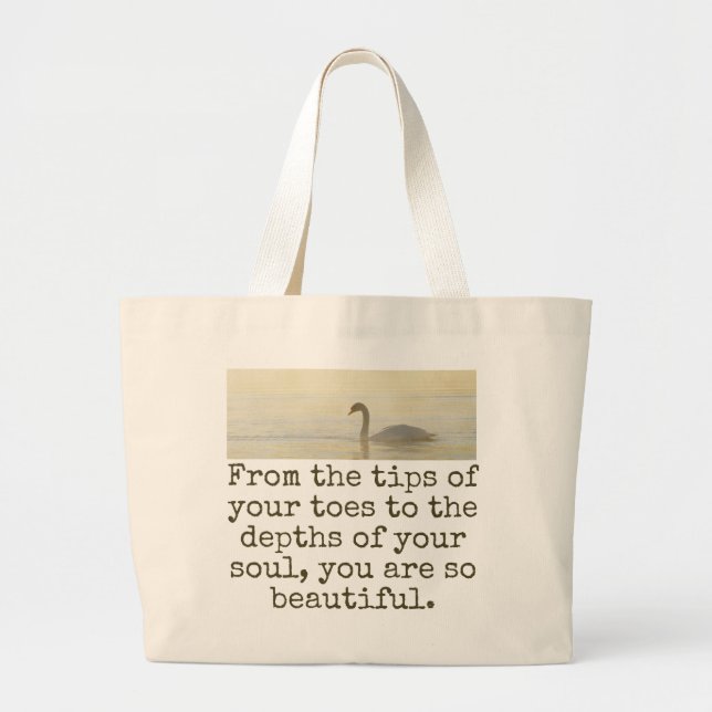 Grand Tote Bag De Vos Astuces - Citation De Beauté (Devant)