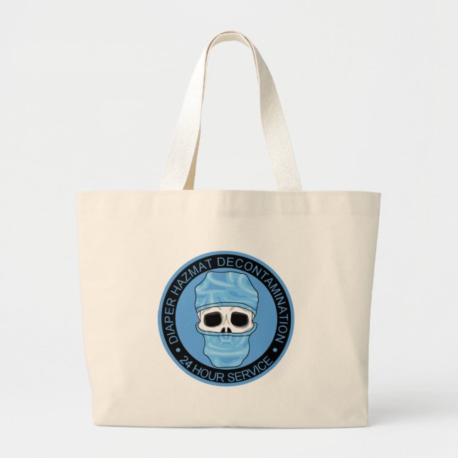 Grand Tote Bag Décontamination de Hazmat de couche-culotte (Devant)