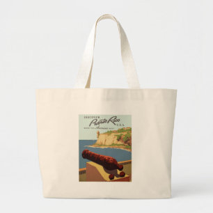 Grand Tote Bag Découvrez Porto Rico