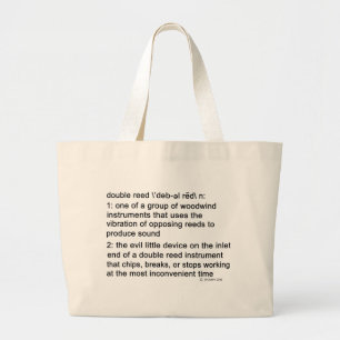 Grand Tote Bag Définition de double roseau