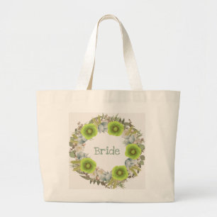 Grand Tote Bag Demoiselle d'honneur Mariée Mère du marié Fleurist