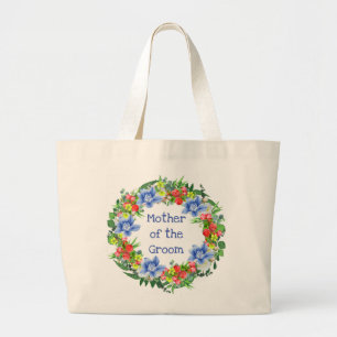 Grand Tote Bag Demoiselle d'honneur Mariée Mère du marié Fleurist