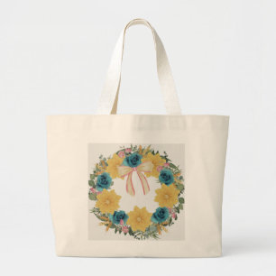 Grand Tote Bag Demoiselle d'honneur Mariée Mère du marié Fleurist