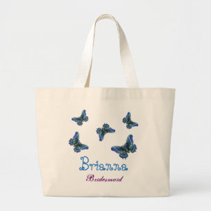 Grand Tote Bag Demoiselle d'honneur nommée personnalisée par