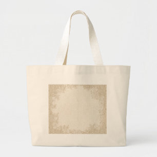 Grand Tote Bag Dentelle de hibou et de luciole