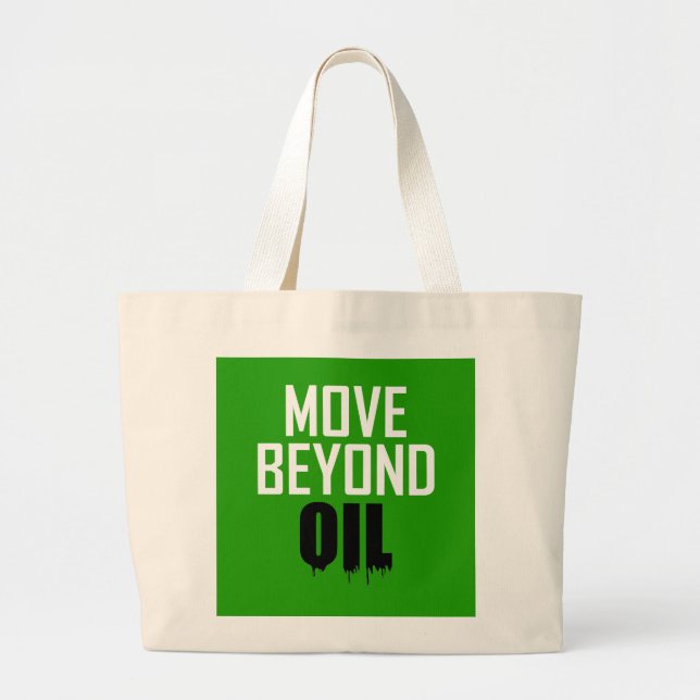 Grand Tote Bag Dépasser le pétrole (Devant)