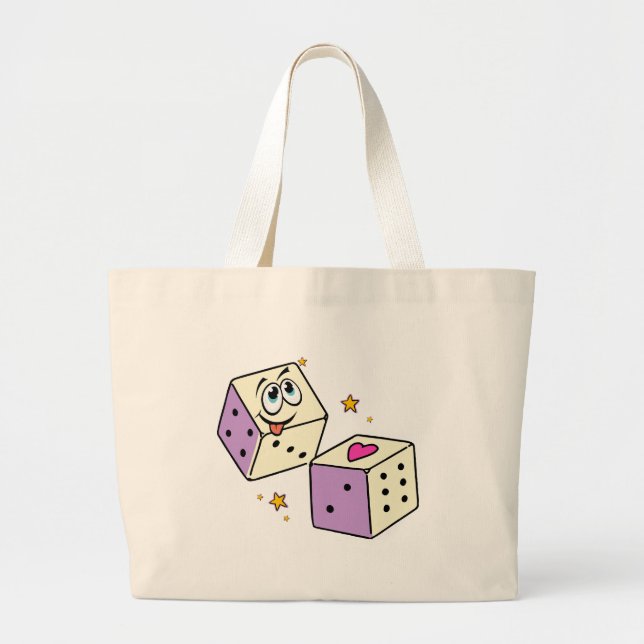 Grand Tote Bag Dés Chanceux (Devant)