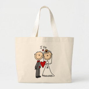 Grand Tote Bag Des couples de mariage je fais le T-shirts et les