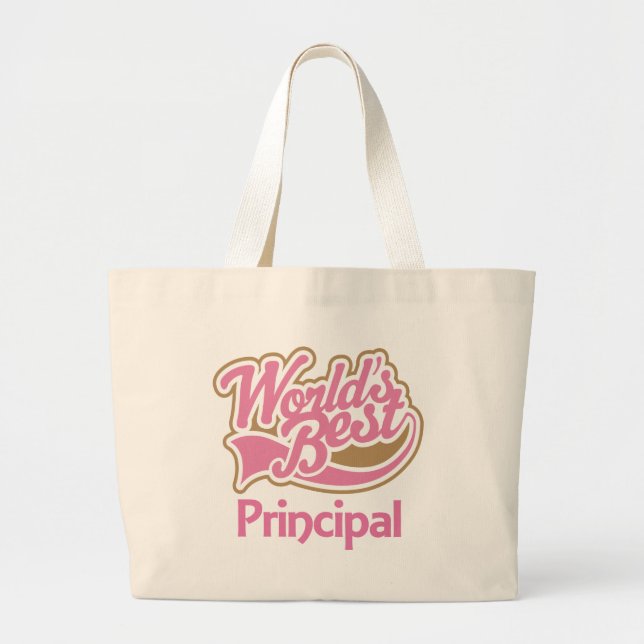 Grand Tote Bag Des mondes principal rose mignon mieux (Devant)