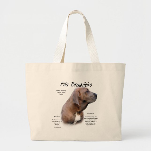 Grand Tote Bag Design d'histoire de Fila Brasileiro (Devant)