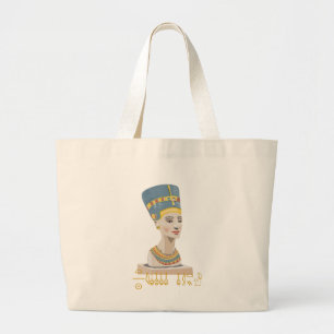 Grand Tote Bag Design magnifique de Nefertiti